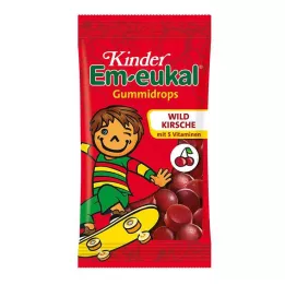 EM-EUKAL Børnetyggegummi med tilsat sukker, vilde kirsebær, 75 g