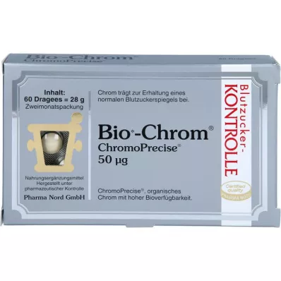 BIO-CHROM ChromoPrecise 50 μg Pharma Nord overtrukne tabletter, 60 stk