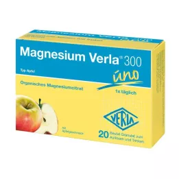 MAGNESIUM VERLA 300 æblegranulat, 20 stk