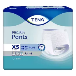 TENA PANTS plus XS 50-70 cm ConfioFit-engangsbukser, 14 stk