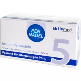 PEN-NADELN Universal 5 nåle 0,23x5 mm 32 G, 100 stk