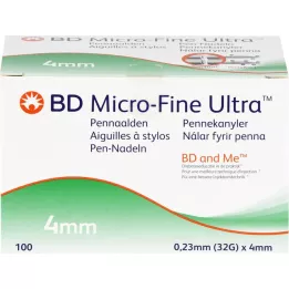 BD MICRO-FINE ULTRA Pennåle 0,23x4 mm, 100 stk