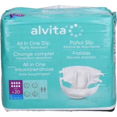 ALVITA Alt-i-en inkontinensbukser maxi large night, 20 stk