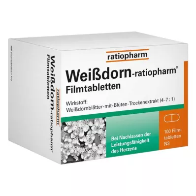 Hawthorn-ratiopharm® filmovertrukne tabletter, 100 stk