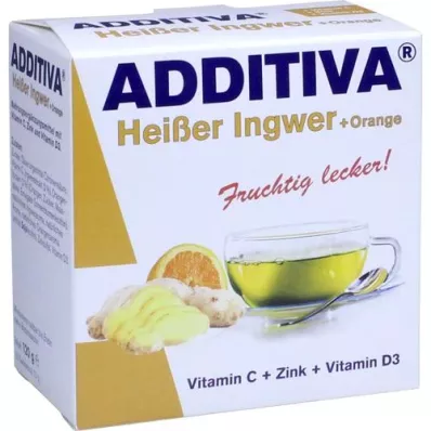 ADDITIVA Varm ingefær + appelsinpulver, 120 g