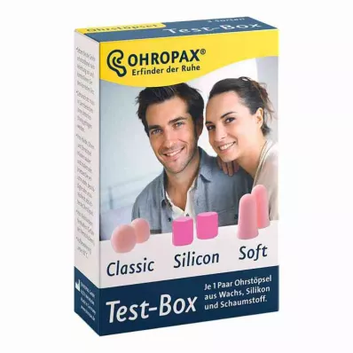 Ohropax testboks 3 typer ørepropper (3x2 stk.)