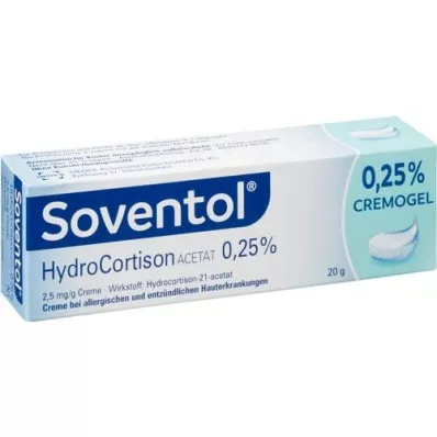 SOVENTOL Hydrocortisonacetat 0,25% creme, 20 g