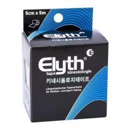KINESIOLOGIE Tape Elyth 5 cmx5 m sort, 1 stk