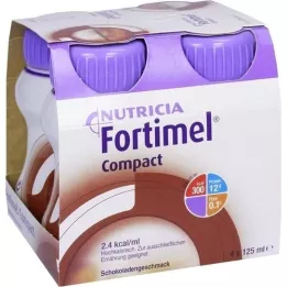 FORTIMEL Compact 2.4 Chokoladesmag, 4X125 ml