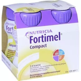 FORTIMEL Compact 2.4 med banansmag, 4X125 ml