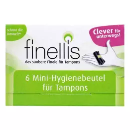 FINELLIS Mini-hygiejnepose til tamponer på farten, 6 stk