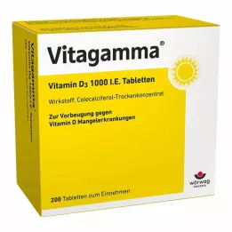 Vitagamma® D3 1.000 IE vitamin D3 tabletter, 200 stk