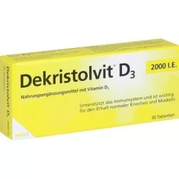 DEKRISTOLVIT D3 2.000 I.U. tabletter, 30 stk
