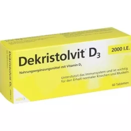 DEKRISTOLVIT D3 2.000 I.U. tabletter, 60 stk