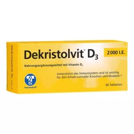 DEKRISTOLVIT D3 2.000 I.U. tabletter, 60 stk