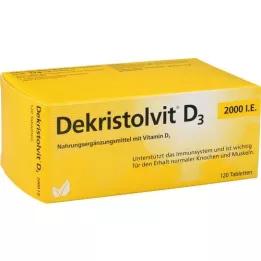 DEKRISTOLVIT D3 2.000 I.U. tabletter, 120 stk