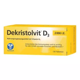 DEKRISTOLVIT D3 2.000 I.U. tabletter, 120 stk
