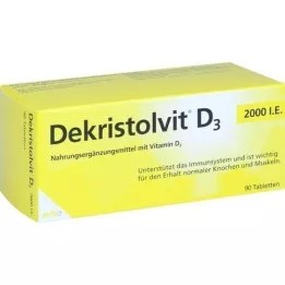 DEKRISTOLVIT D3 2.000 I.U. tabletter, 90 stk