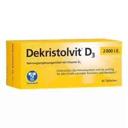 DEKRISTOLVIT D3 2.000 I.U. tabletter, 90 stk