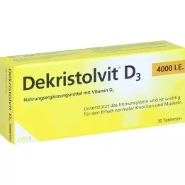DEKRISTOLVIT D3 4.000 I.U. tabletter, 30 stk