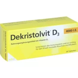 DEKRISTOLVIT D3 4.000 I.U. tabletter, 60 kapsler
