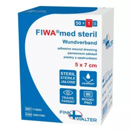 WUNDVERBAND steril 5x7 cm gennemsigtig, 50 stk