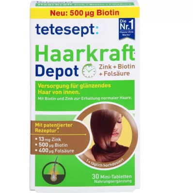 TETESEPT Haarkraft Depot filmovertrukne tabletter, 30 stk