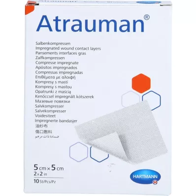 ATRAUMAN 5x5 cm sterile kompresser, 10 stk