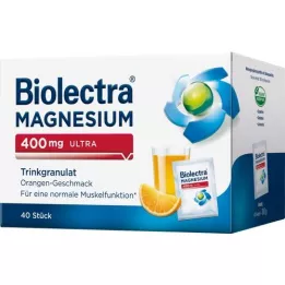 BIOLECTRA Magnesium 400 mg ultra drikkegranulat orange, 40 stk