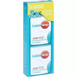 LACTOSTOP 3.300 FCC Tabletter klikdispenser Dop.Pa., 2X100 stk
