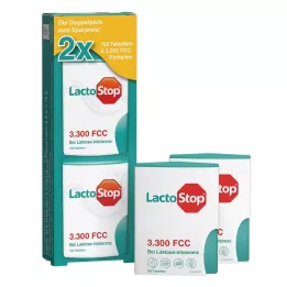 LACTOSTOP 3.300 FCC Tabletter klikdispenser Dop.Pa., 2X100 stk