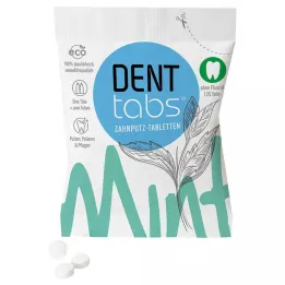 Denttabs tandpasta tabletter stevia-myntefluoridfri, 125 stk