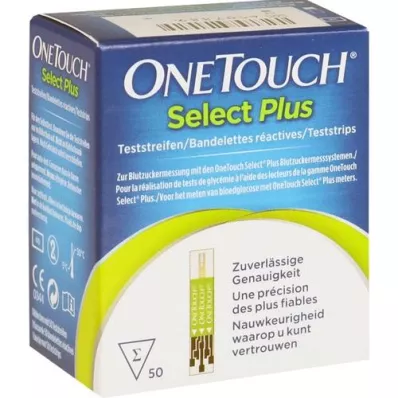 ONE TOUCH Select Plus blodglukose-teststrimler, 50 stk