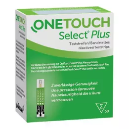 ONE TOUCH Select Plus blodglukose-teststrimler, 50 stk