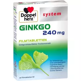 DOPPELHERZ Ginkgo 240 mg system filmovertrukne tabletter, 30 stk