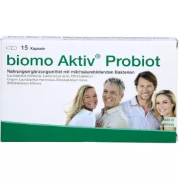 BIOMO Aktive probiotiske kapsler, 15 stk