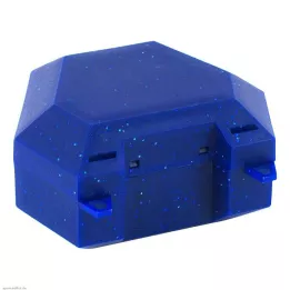 ZAHNSPANGENBOX med snor blå med glitter, 1 stk