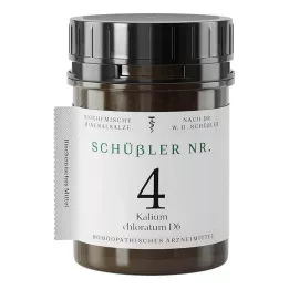 SCHÜSSLER Nr. 4 Kalium chloratum D 6 tabletter, 400 kapsler