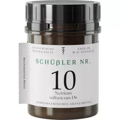 SCHÜSSLER No.10 Natrium sulfuricum D 6 tabletter, 400 kapsler