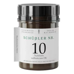 SCHÜSSLER NR.10 Natrium sulfuricum D 6 tabletter, 1000 stk