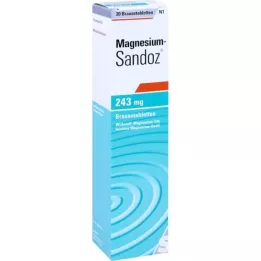 MAGNESIUM SANDOZ 243 mg brusetabletter, 20 stk