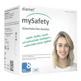 DIAMET mySafety-Pen Kan.31 G 0,25x8 mm, 100 stk