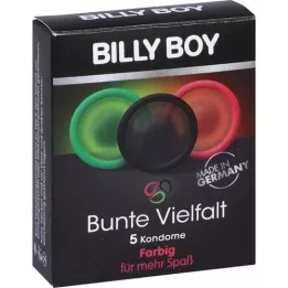 BILLY BOY farverig variation, 5 stk