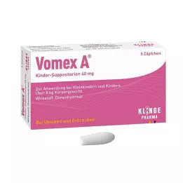 VOMEX A pædiatriske suppositorier 40 mg, 5 stk