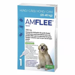 AMFLEE 268 mg spot-on opløsning til store hunde 20-40 kg, 3 stk