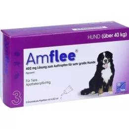 AMFLEE 402 mg spot-on opløsning til meget store hunde 40-60 kg, 3 stk