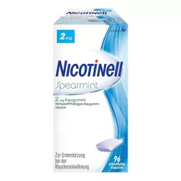 NICOTINELL Spearmint tyggegummi 2 mg, 96 stk