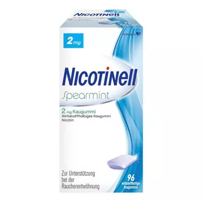 NICOTINELL Spearmint tyggegummi 2 mg, 96 stk