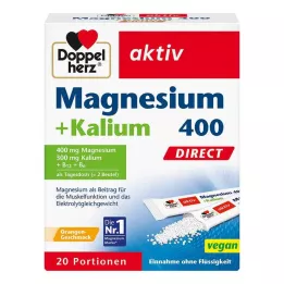 DOPPELHERZ Magnesium+Kalium DIRECT poser, 20 stk