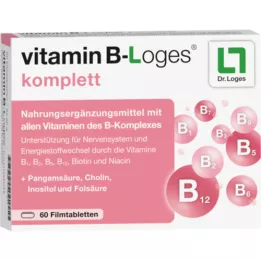 VITAMIN B-LOGES komplette filmovertrukne tabletter, 60 stk